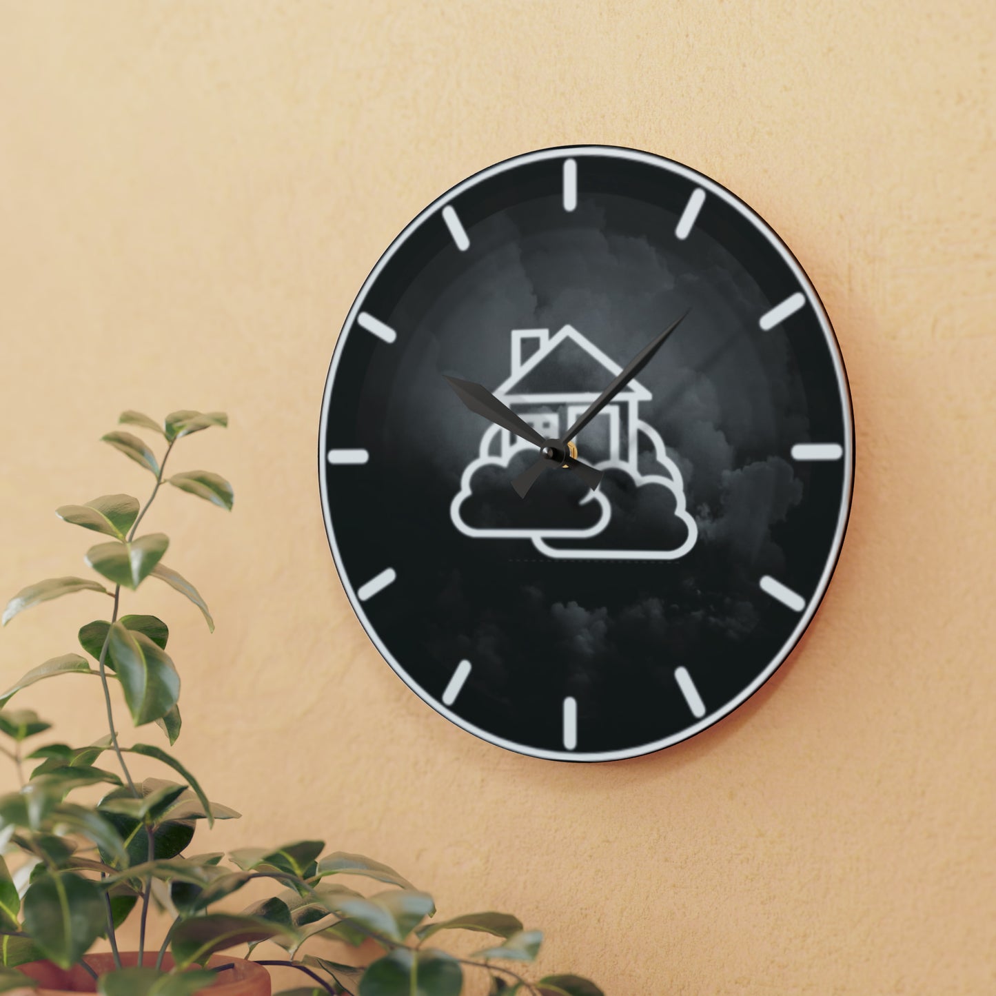 Smoke House Dark Vibe Wall Clock