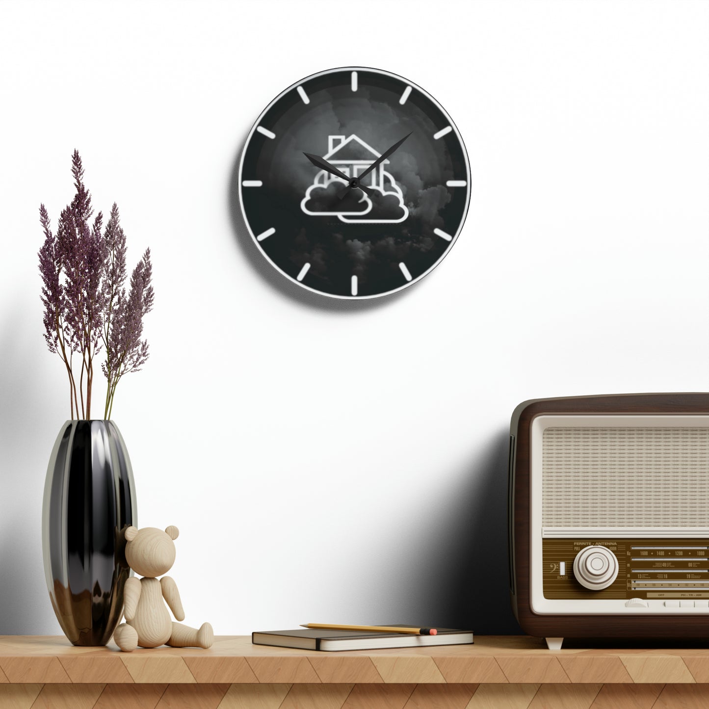 Smoke House Dark Vibe Wall Clock