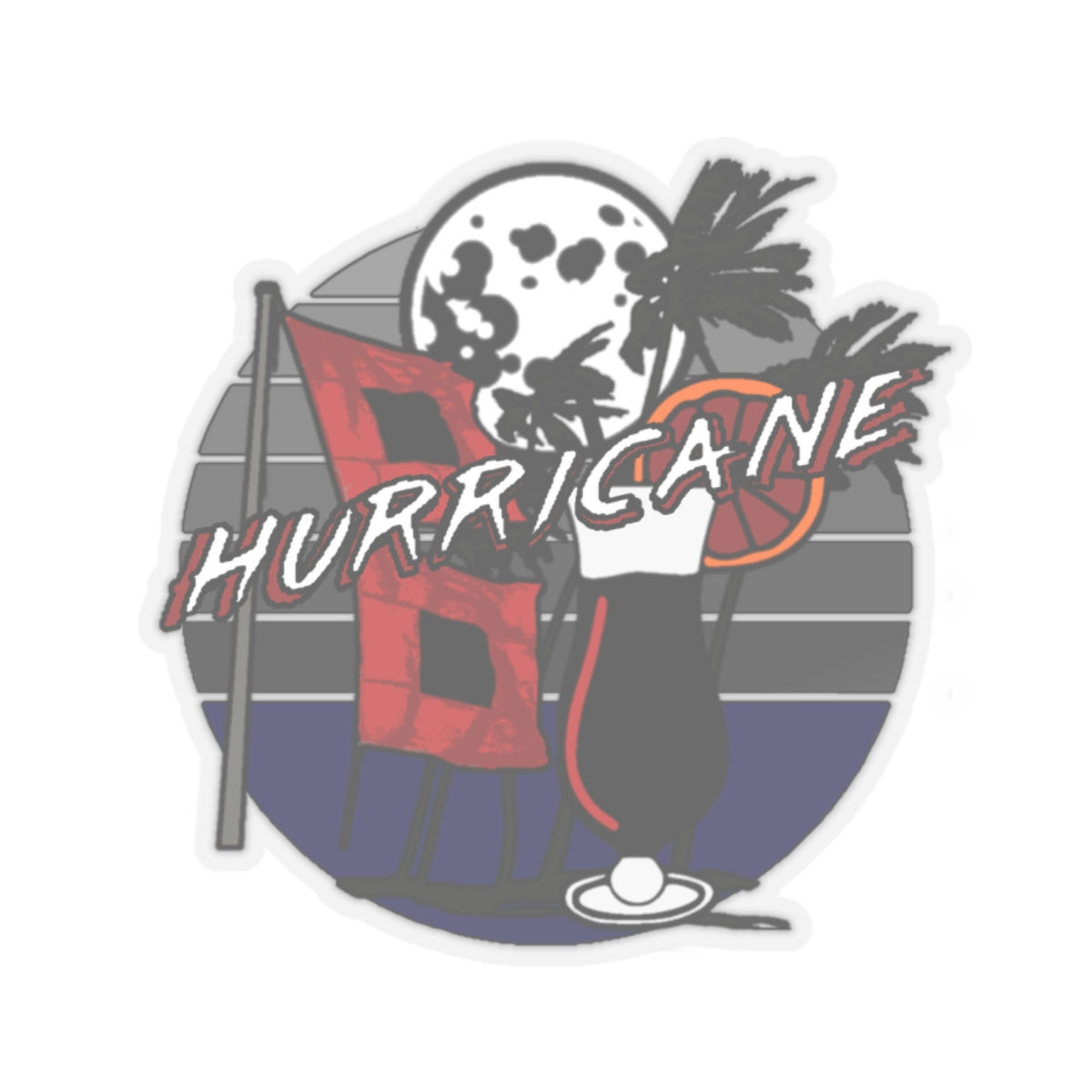 Vacation Hurricane Stickers