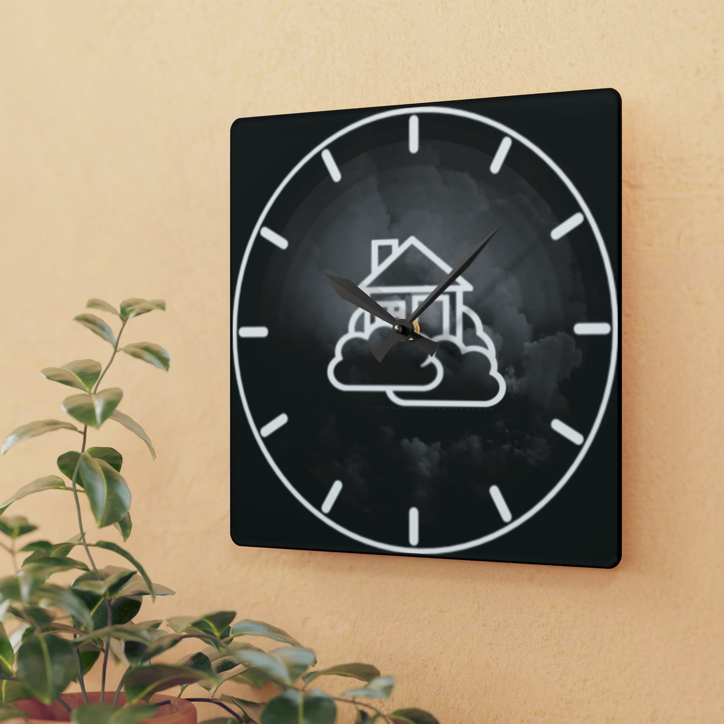 Smoke House Dark Vibe Wall Clock