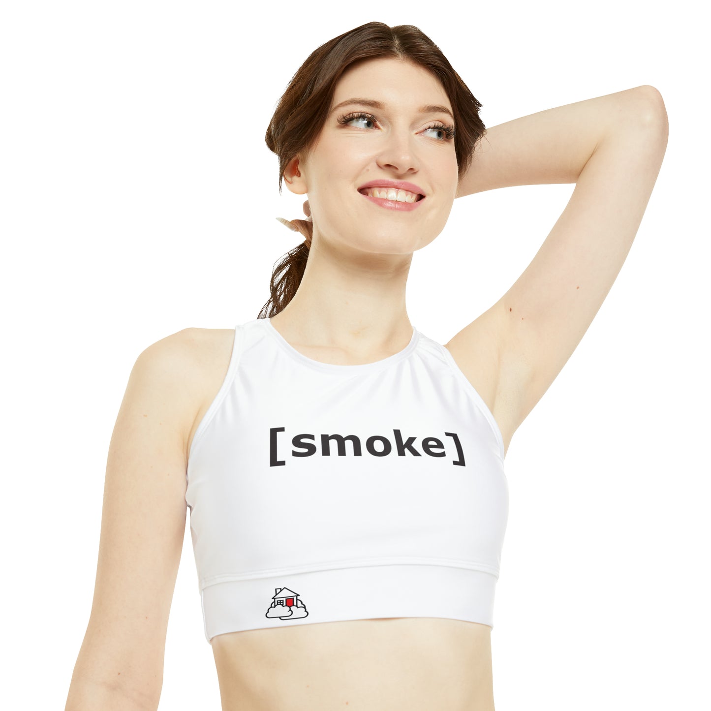 [smoke] High Neck Crop Top