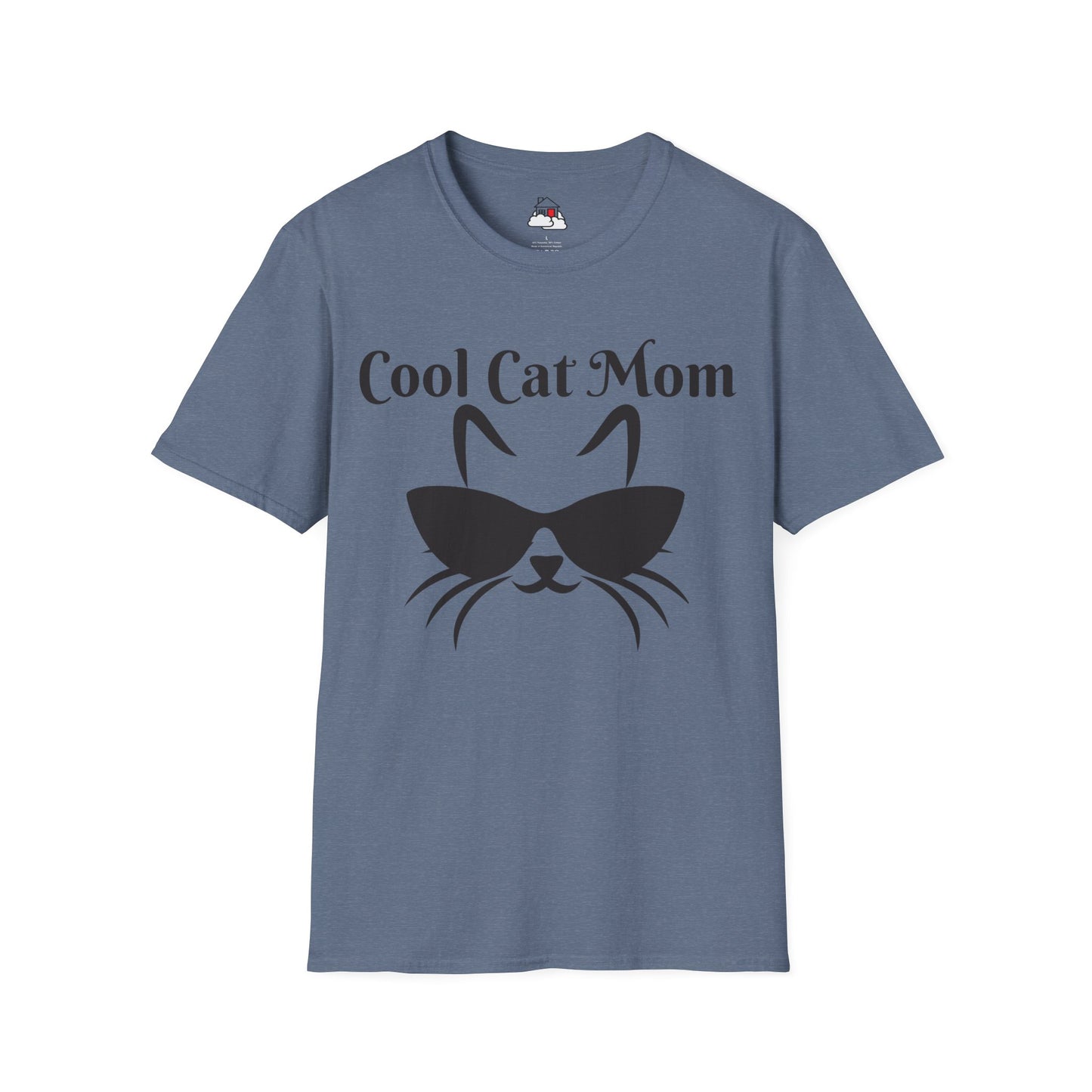 Cool Cat Mom Heather Softstyle T-Shirt