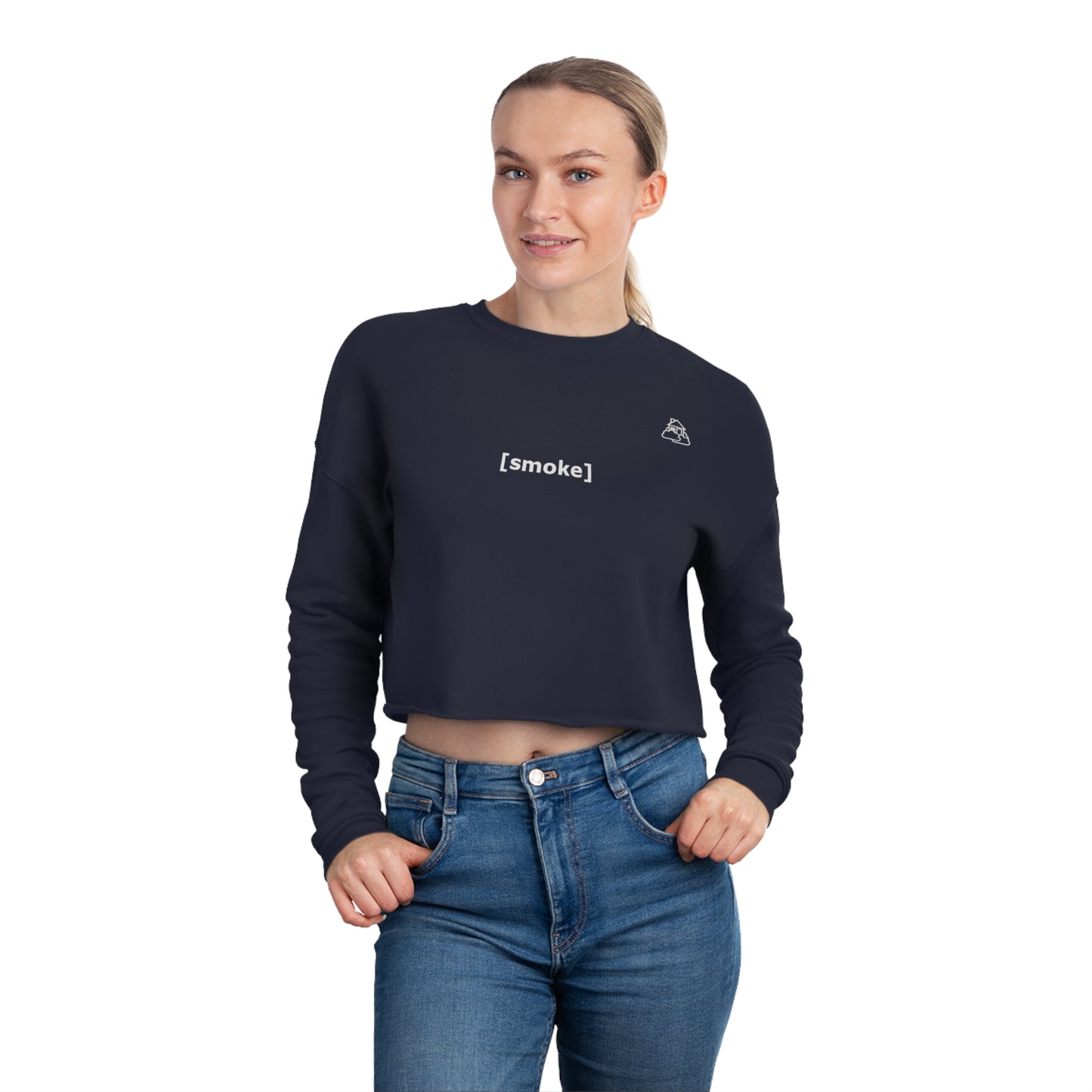 [smoke] Women's Cropped Sweatshirt