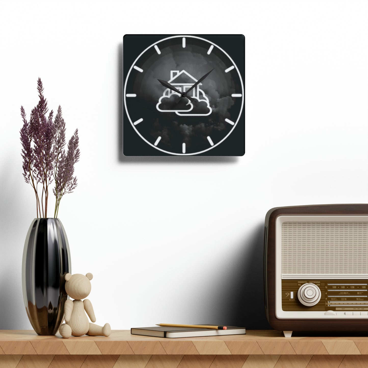 Smoke House Dark Vibe Wall Clock