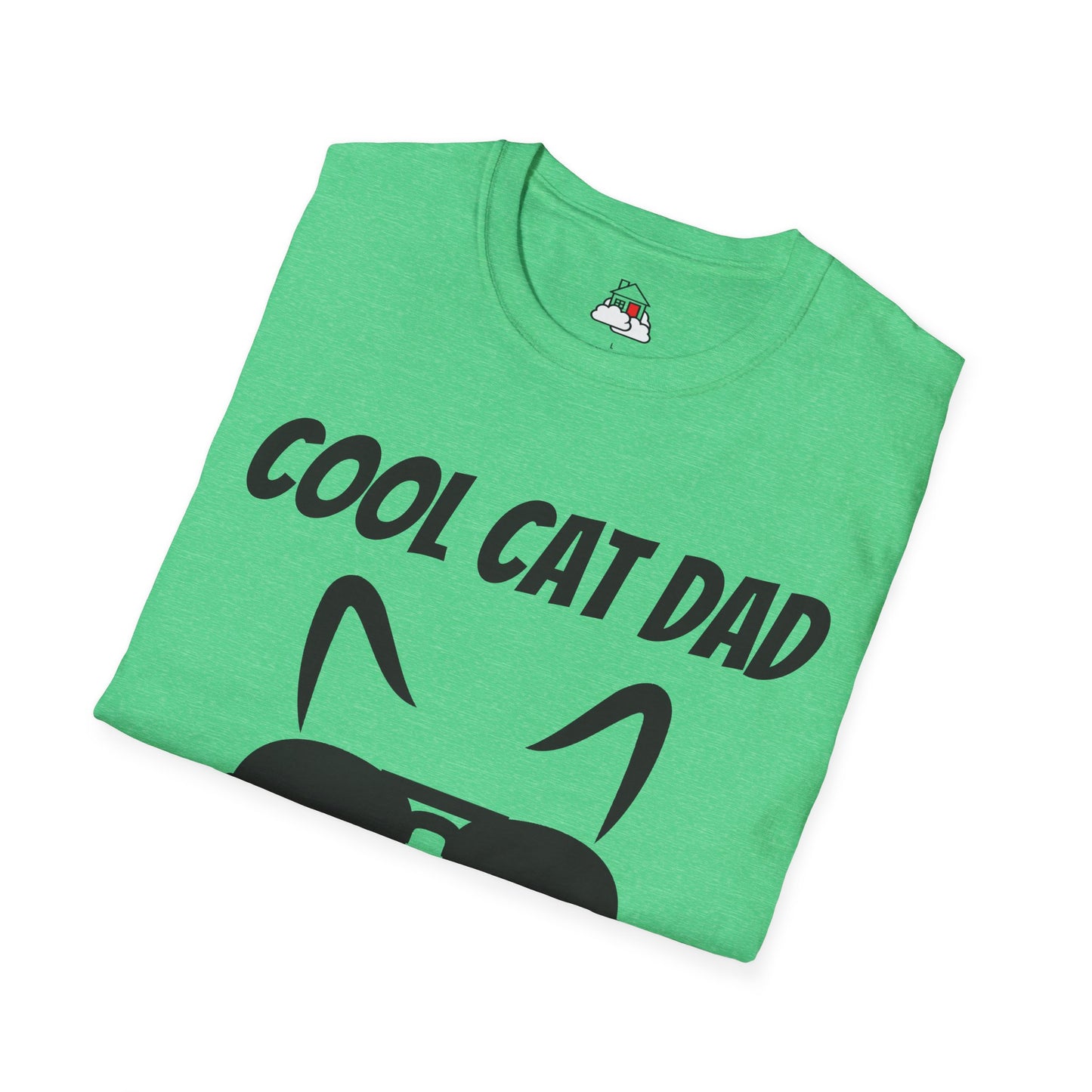 Cool Cat Dad Heather Softstyle T-Shirt