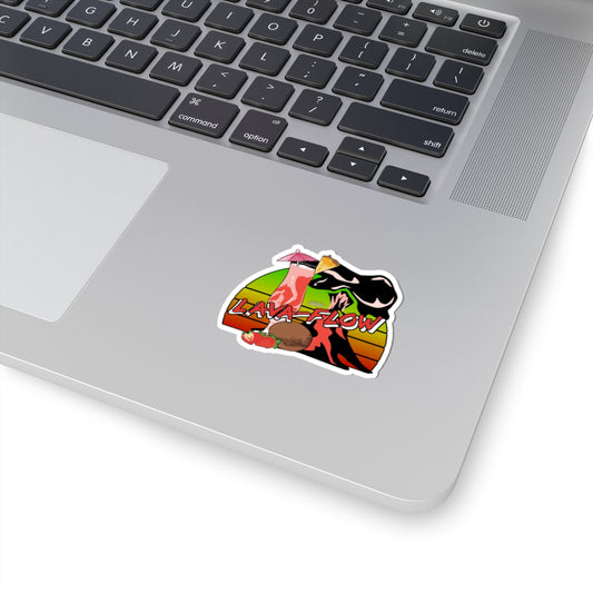 Vacation Lava Flow Stickers