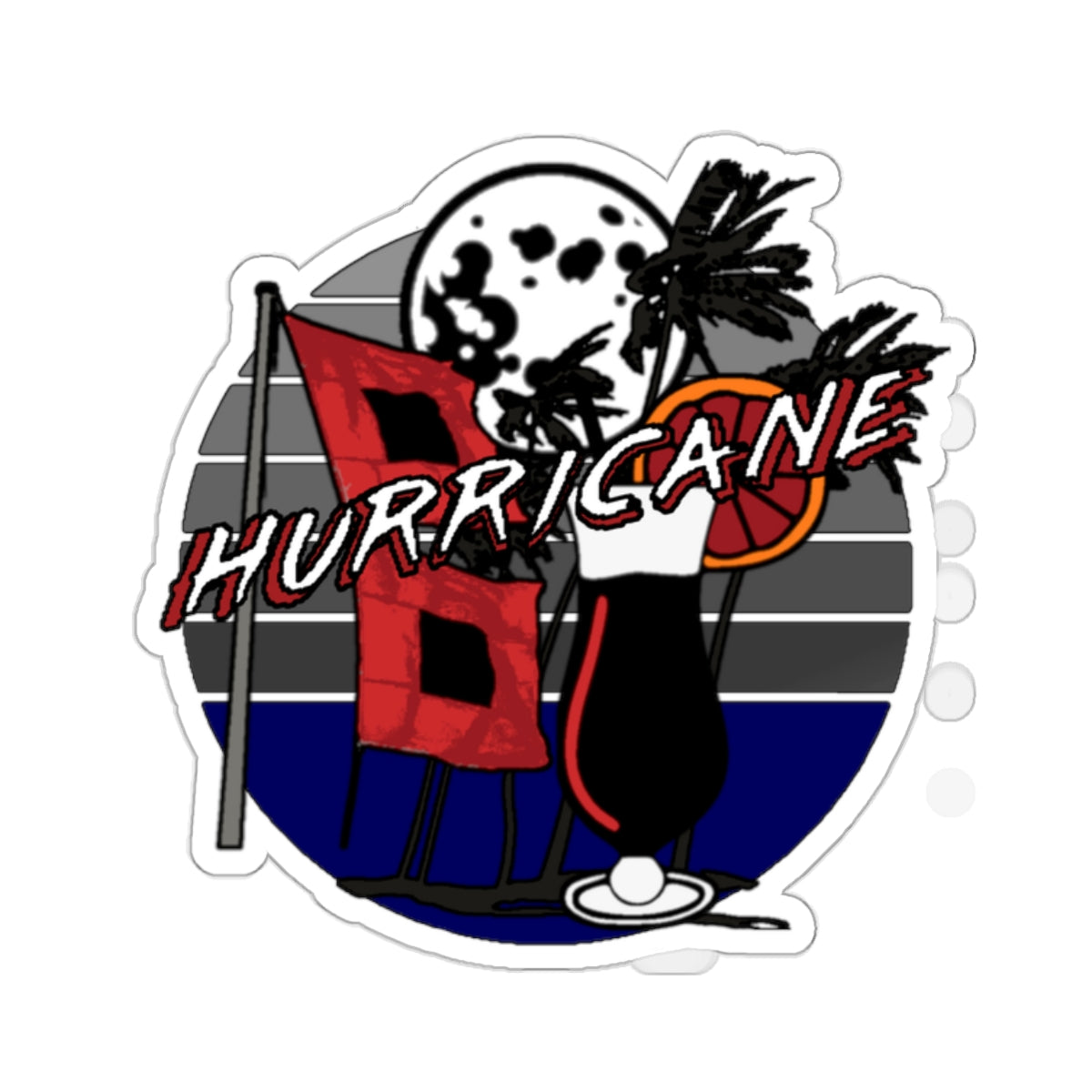 Vacation Hurricane Stickers