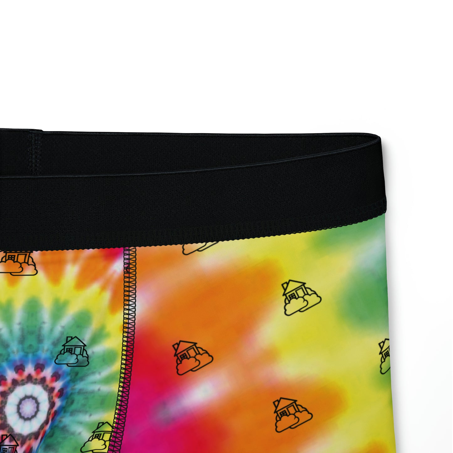 Tye Dye Smoke House Print Men's Boxers